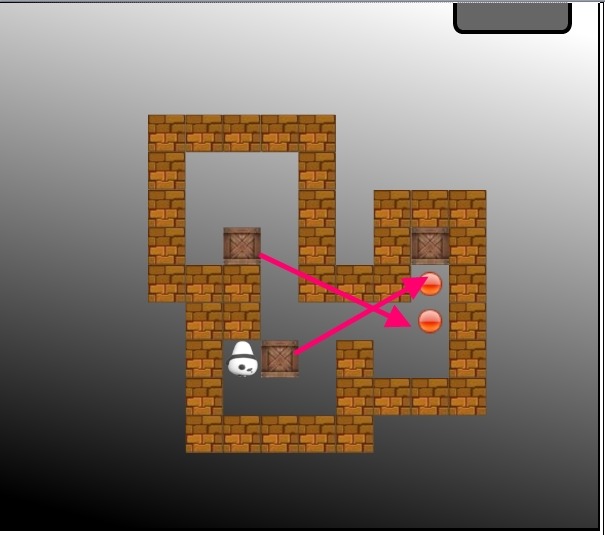 Push Box 온라인 퍼즐 무료 게임,소고반 [머리쓰는 퍼즐 게임]