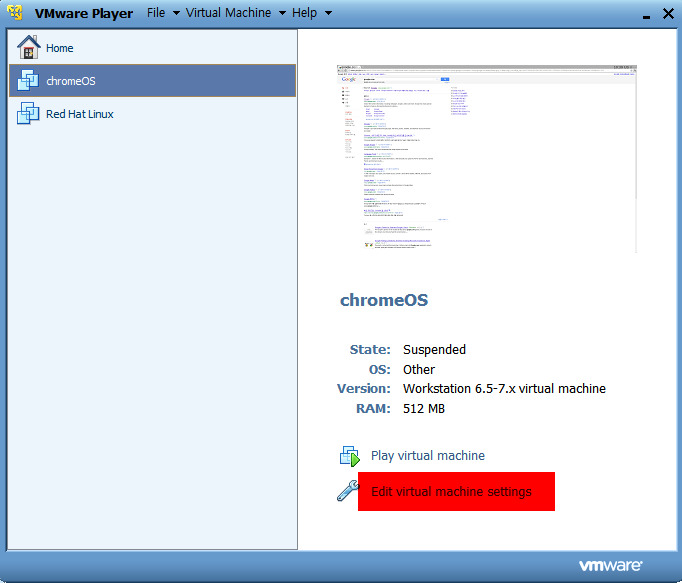 구글크롬 Os (Chrome Os) 를 Vmware Player에서 구동하여 맛 보기