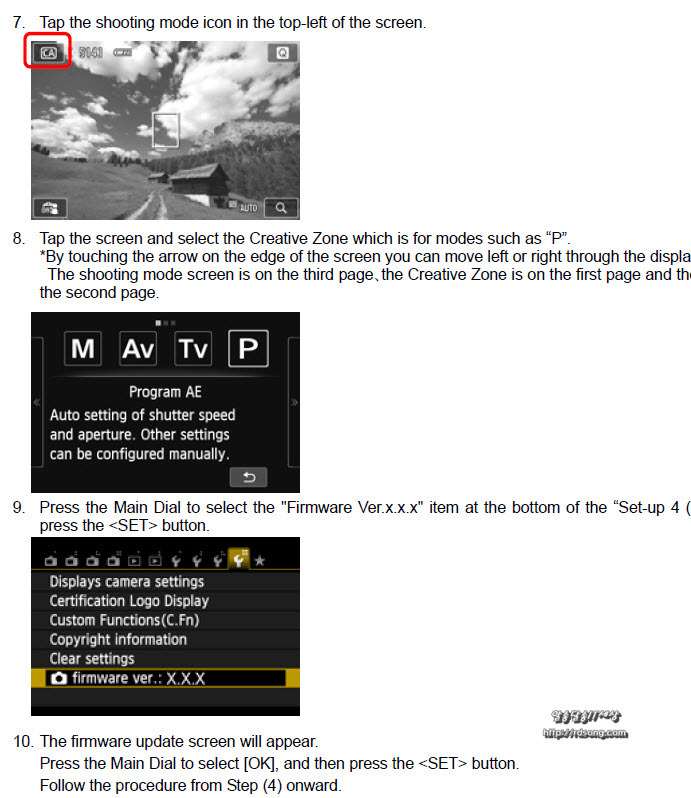 캐논 카메라 Eos M 펌웨어 2.0.2 업데이트 하기, Eos M 펌웨어 다운로드, 포커스2.3배 개선