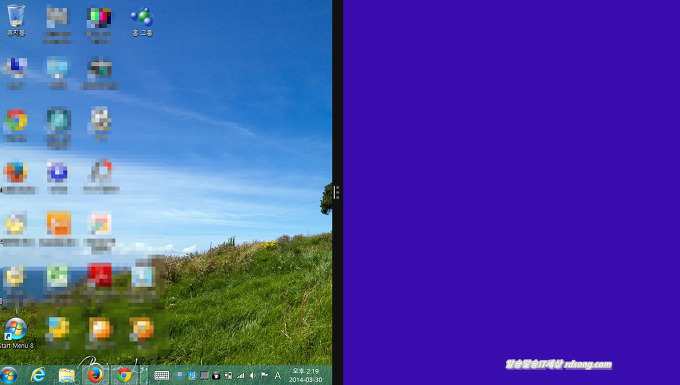 윈도우8.1 화면분할 기능 – 멀티태스킹 작업을 위한 바탕화면을 2개로 분할 방법