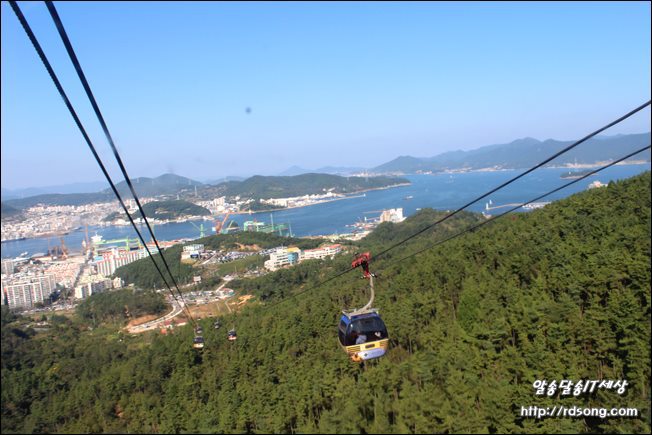 통영 한려수도 케이블카 미륵산 꼭대기에서 내려본 바다[통영 여행]