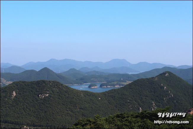 통영 한려수도 케이블카 미륵산 꼭대기에서 내려본 바다[통영 여행]
