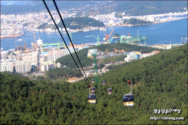 통영 한려수도 케이블카 미륵산 꼭대기에서 내려본 바다[통영 여행]
