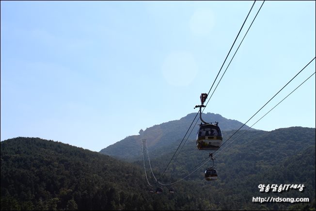 통영 한려수도 케이블카 미륵산 꼭대기에서 내려본 바다[통영 여행]