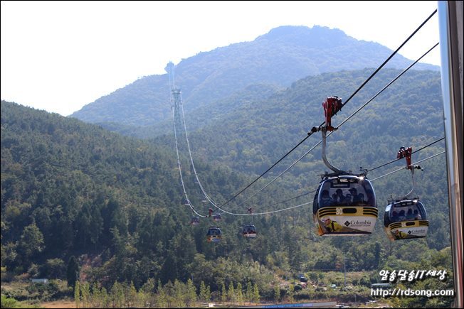통영 한려수도 케이블카 미륵산 꼭대기에서 내려본 바다[통영 여행]