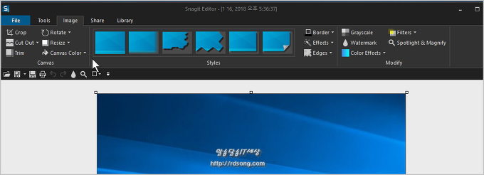 스네그잇 Snagit 12 화면캡처 도구 워터마크 추가 [스네그잇 사용법]
