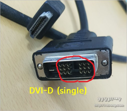 DVI to hdmi 모니터 케이블, DVI-I 싱글과 DVI-D 듀얼