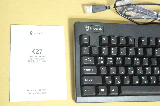 아이락스 K27Wf 지문인식 유선 키보드 사용 후기 [ 추천 ]
