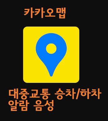 카카오맵 대중교통 승차하차 알람