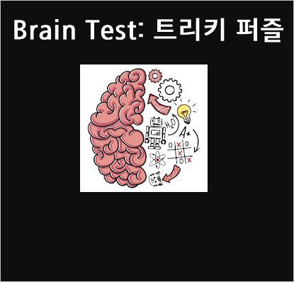 모바일 퍼즐게임 앱 Brain Test 트리키 퍼즐 [두뇌 퍼즐]