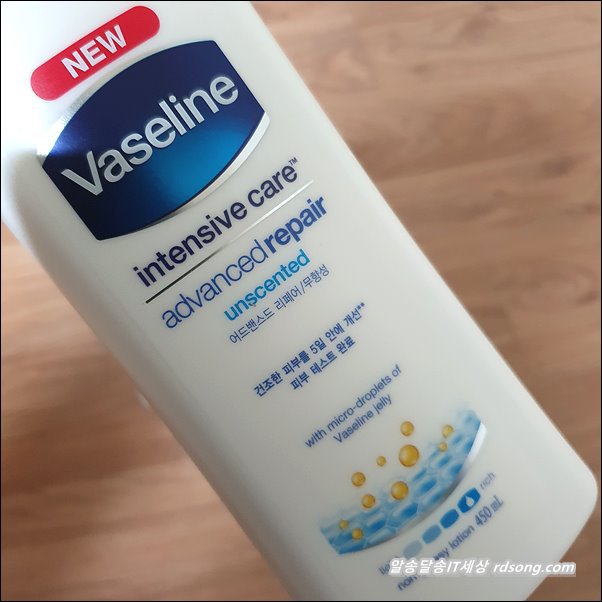 보습력 좋은 무향 바디로션 - 바세린 인텐시브 케어 어드벤스드 리페어 로션5