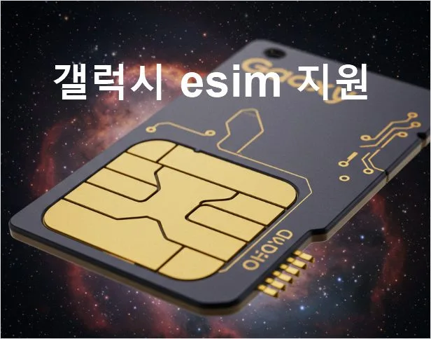 갤럭시 esim 기종 기기 설정 사용법
