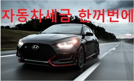 자동차세 연납 할인 신청